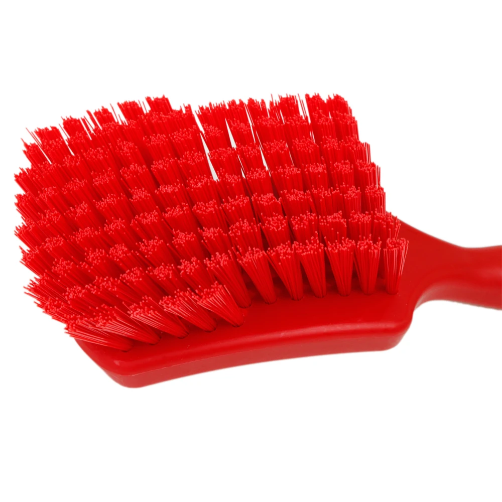 10-Inch 25CM Food Grade Scrub Brush with Short Handle Soft Stocked Indoor Broom for Floor Cleaning Long-Handle Design Style