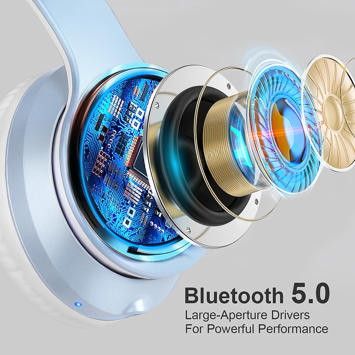 Eson Style Built-In 500 Mah Battery Bluethooth Headphone For Ps5 Headset