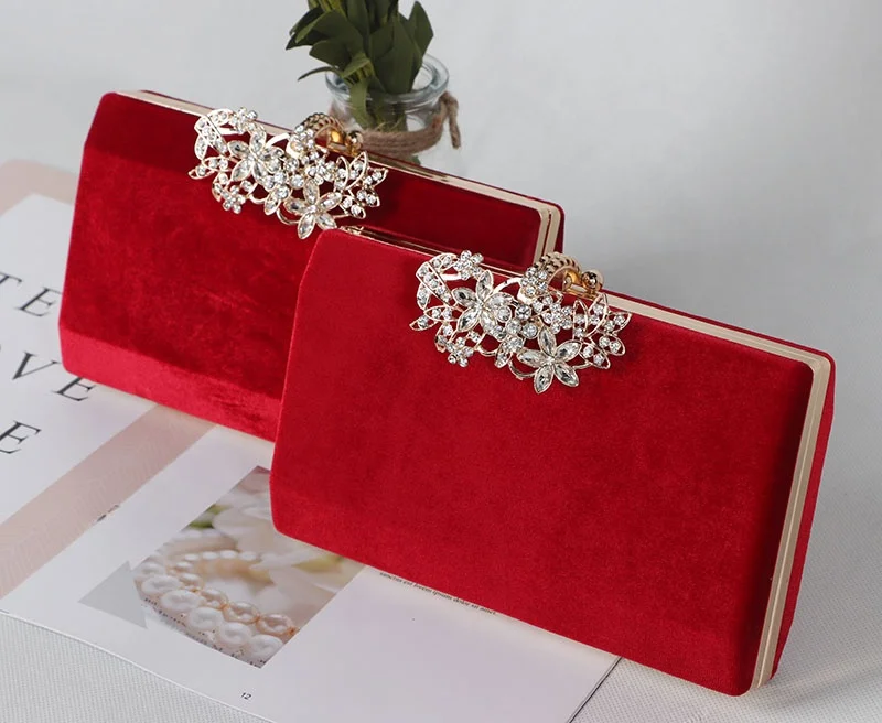 Оптовая продажа, Цветочная обеденная сумка через плечо, сумка из замши со стразами, вечерняя женская сумка-клатч, вечерние сумки