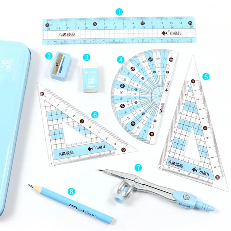 Hot Sell Stationery Ruler Set Geometric Children Stationery Sets
