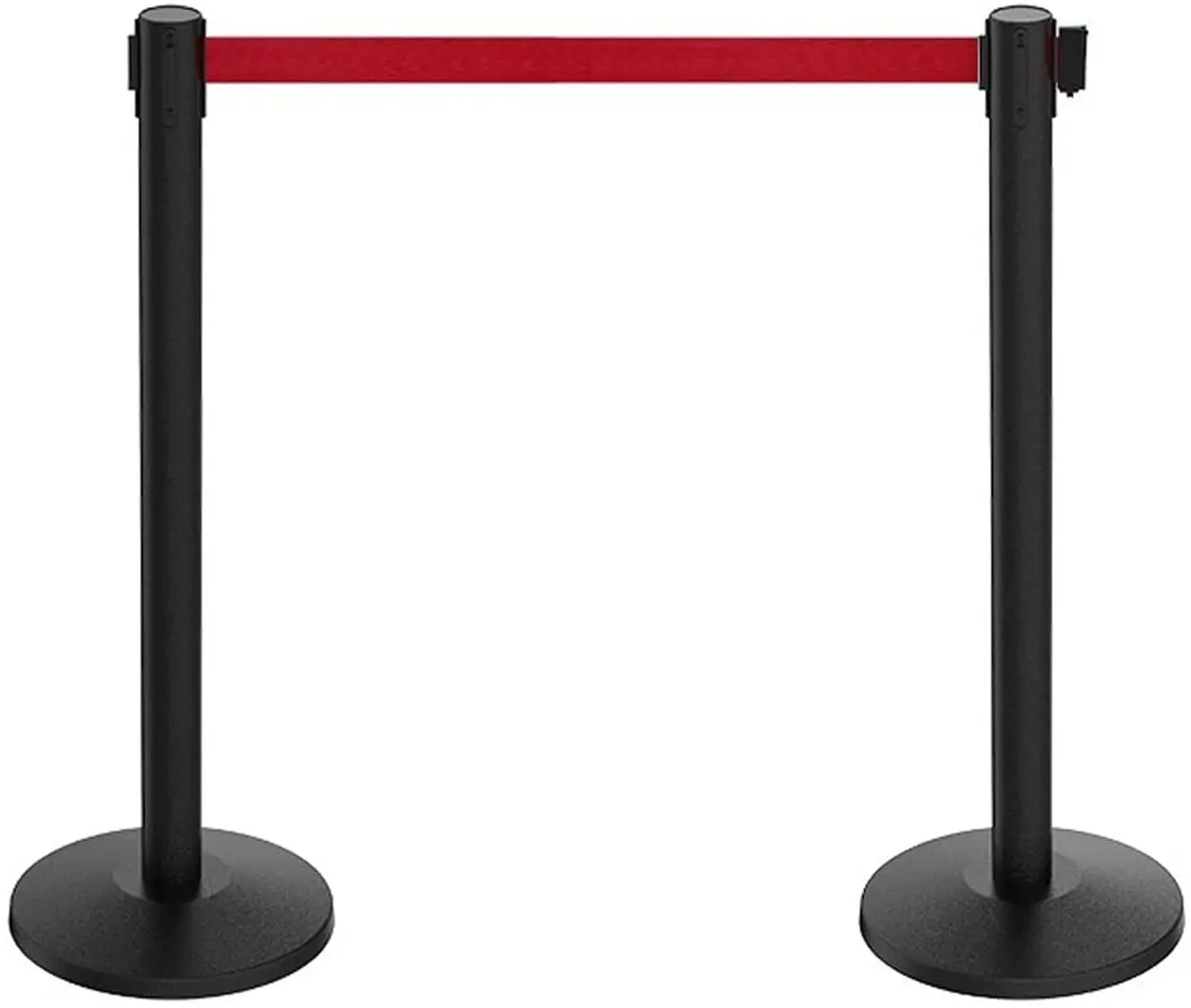 airport construction traffic belt barrier trumpet base queue pole line divider stand barrier bollard post queue