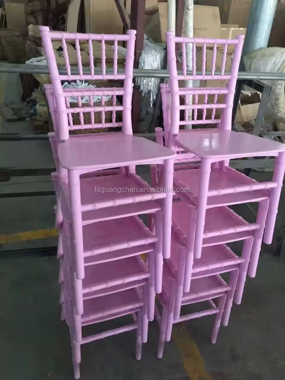 Hot Sale Stackable White Plastic Kids tiffany Chiavari Chairs for Children Party