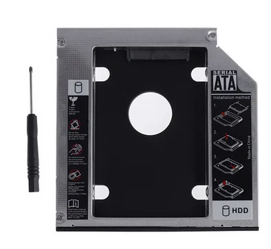 9.5/12.7mm hdd caddy 2.5 Inch SATA I/II/III/HDD/SSD optical bay second HDD Caddy