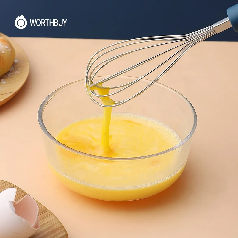 WORTHBUY Manual Egg Beater Stainless Steel Hand Mixer Egg Whisk Egg Separator Divider Kitchen Accessories For Baking Tools Set