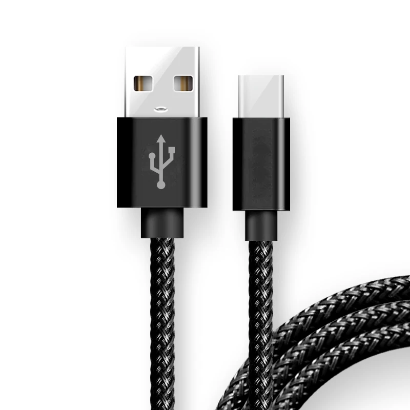 Icebingo free shipping braided usb c cable nylon braided usb cables type c