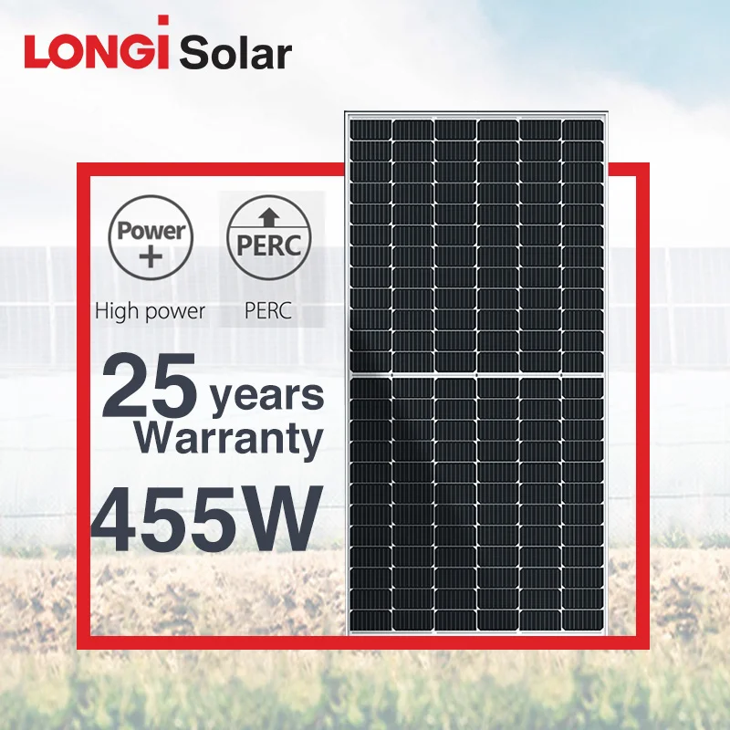 Оптовая продажа 445W 450W 455W 460W 465W LONGI солнечных панелей подойдет как для повседневной носки так б/у Мощность фотоэлектрической энергии батарей PV солнечная панель