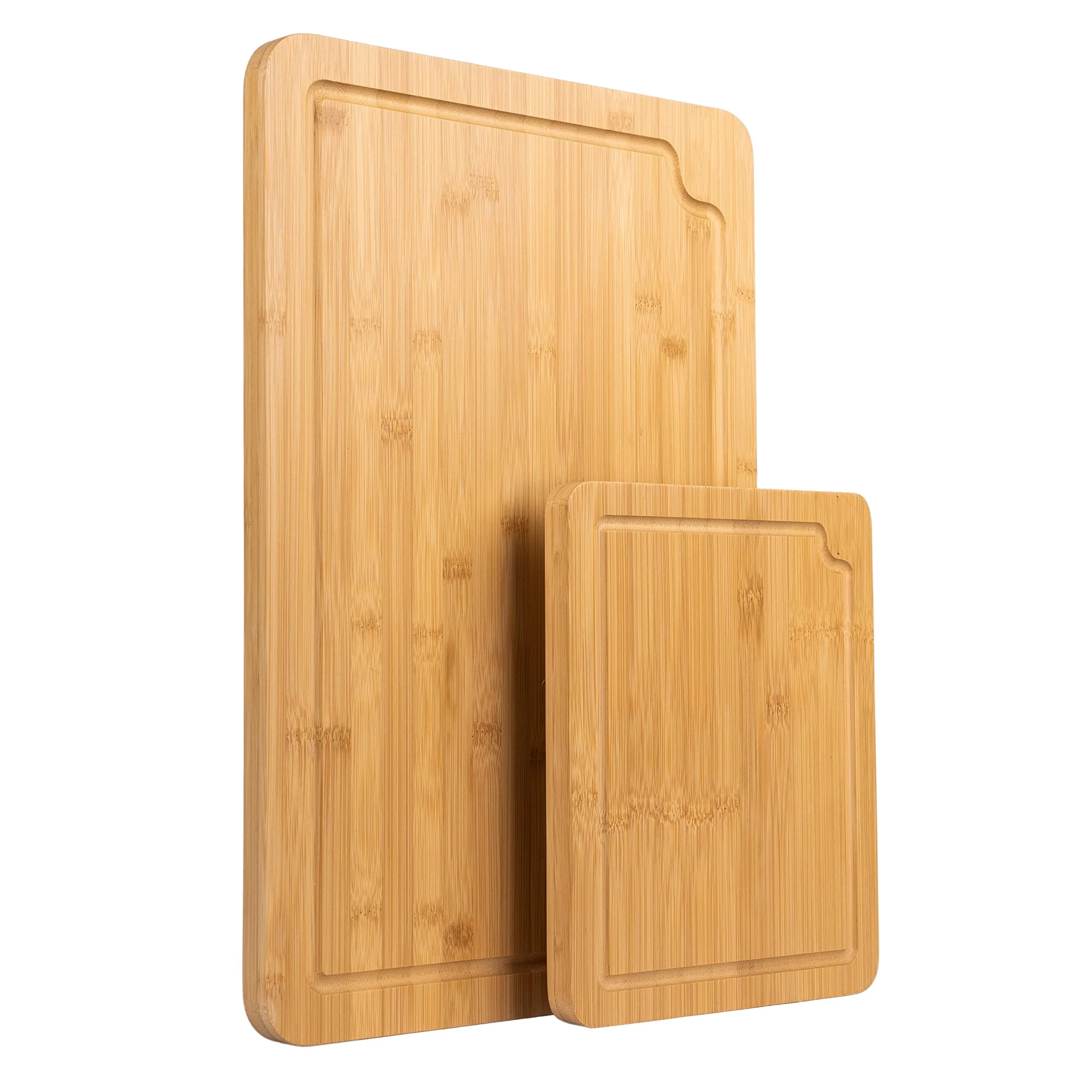 Large Organic Bamboo and Wood Acacia Butcher Block  Cutting Board Chopping Board Bamboo Set for Engraving