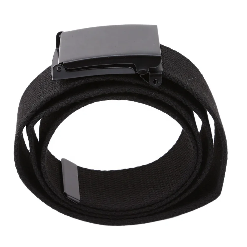 wholesale Pure color canvas belt Korean personality fashion simple men and women belt manufacturers for straight