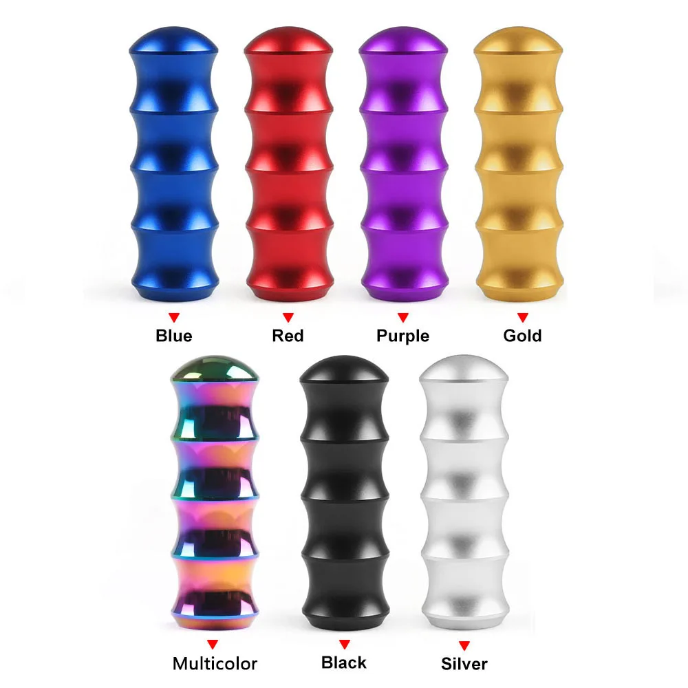 AOSU Racing Car Aluminum Colorful Bamboo Style Gear Shift Knob For Universal