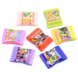 Лидер продаж, разнообразные каучуковые конфеты, кабошон с плоской задней поверхностью, талисманы из смолы, слаймы с плоской задней поверхностью, Мультяшные сладкие конфеты, поделки своими руками