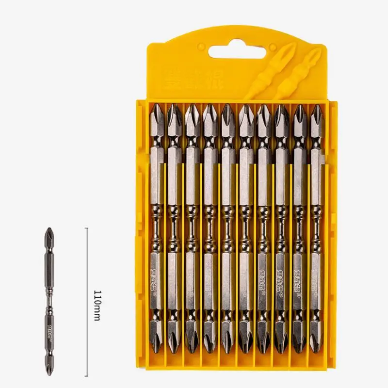 Phillips Bitdouble Head Electric Screwdriver Headstrong Magnetsuper Wear-resistant Batch Nozzle Steel Natural Torx Set Torx Key
