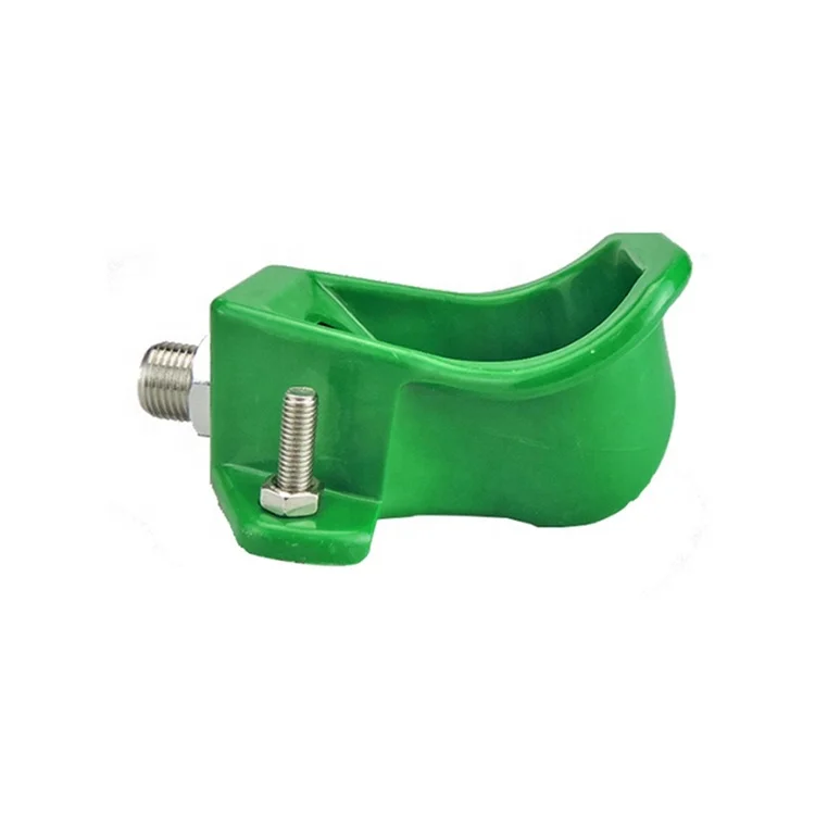 Livestock Equipment Green Plastic Drinking Water Bowl For Pig