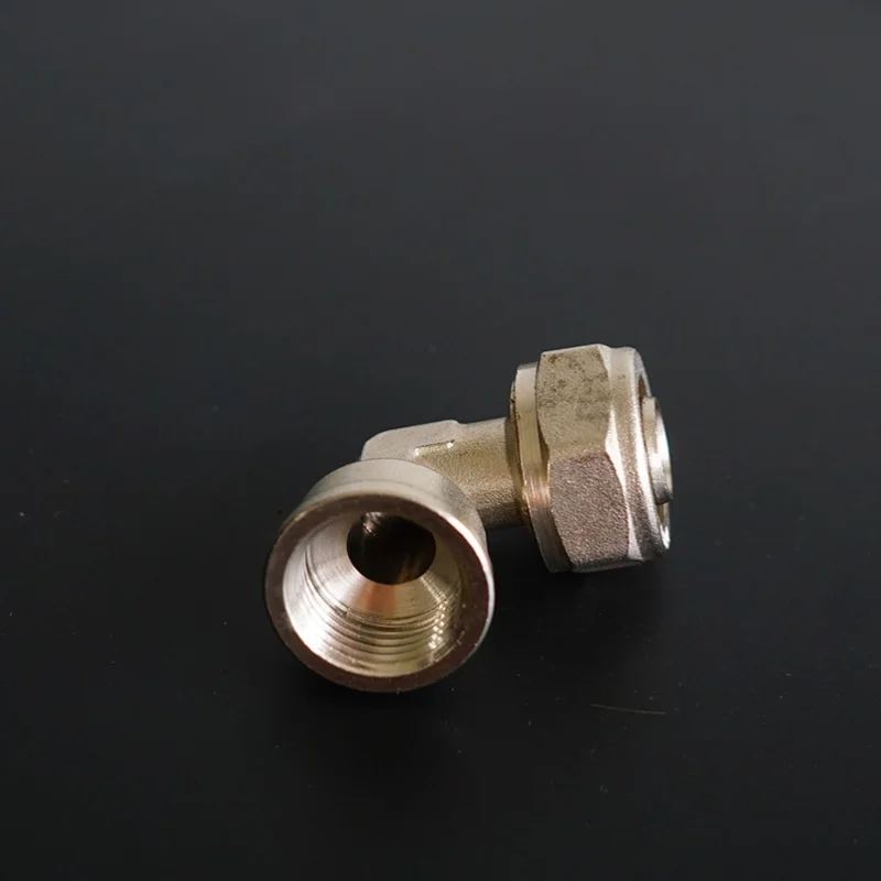 multilayer pex pipe fitting brass  32mm silver colour reduce elbow brass gas fittings 16mm 20mm