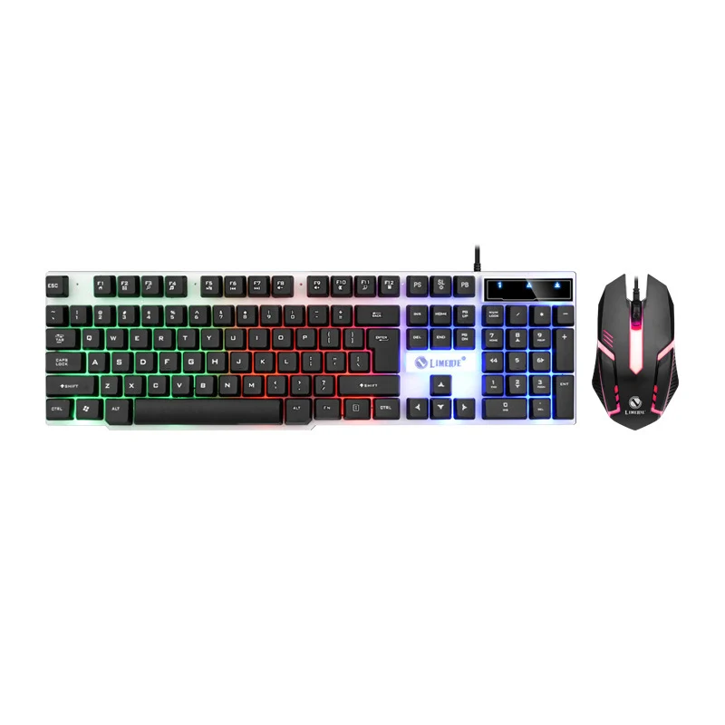 Hot Sales Wired led backlit gaming keyboard and mouse combo gtx300 keyboard gamers keyboards for computers