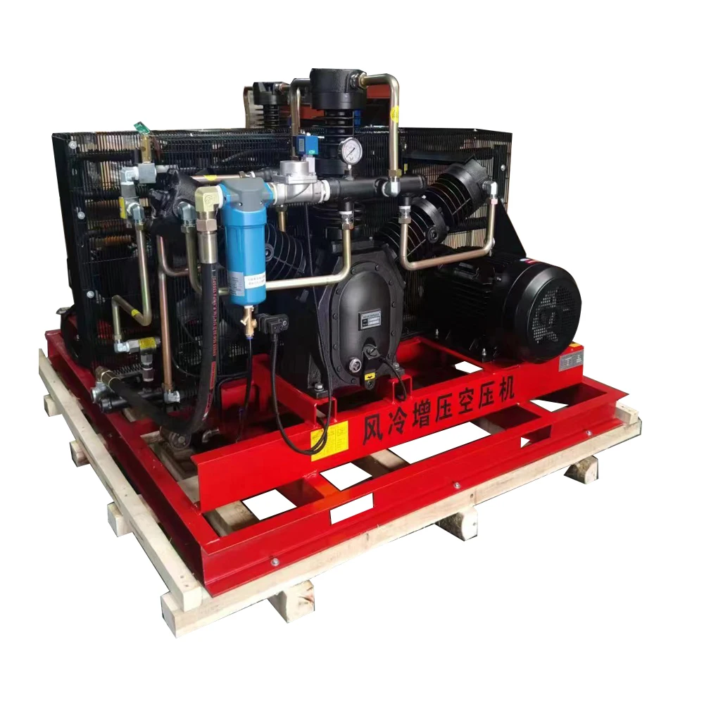 Industrial High-Pressure 40bar Piston Type Lubricated Air Compressor Booster