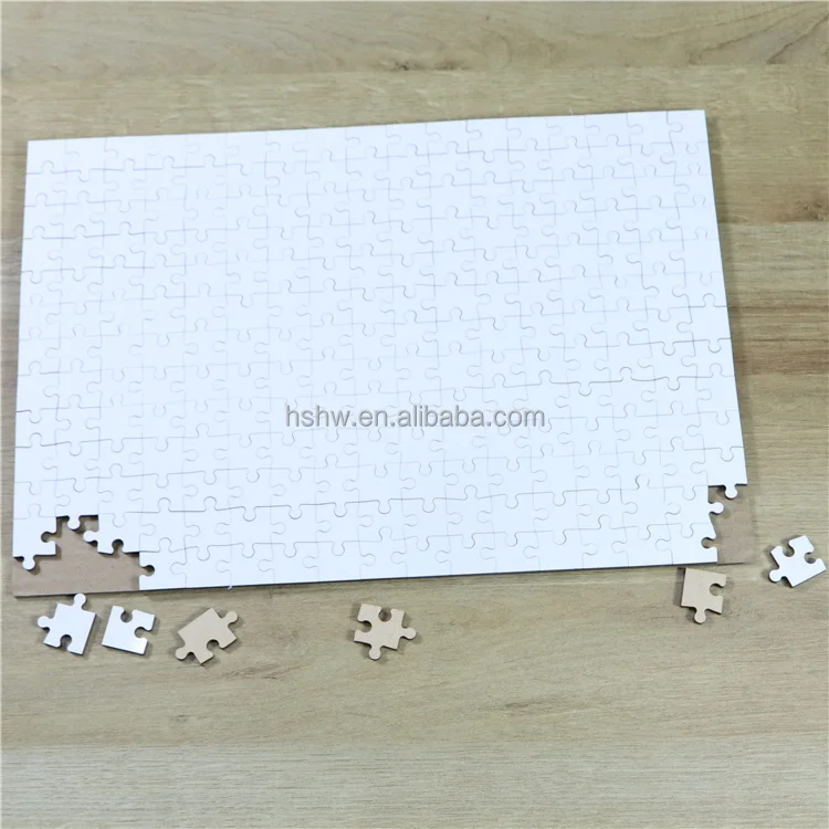 MDFSUB Wholesale High Quality 221pcs Sublimation Printable Jigsaw Puzzle Custom Sublimation MDF Wooden Jigsaw Puzzles for Adults