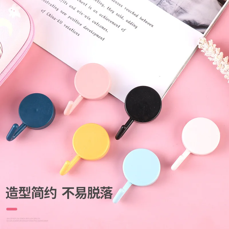 Adhesive Hooks for Hanging Heavy Duty Wall Self Sticky Waterproof Colorful Hook for Keys Workshop Door