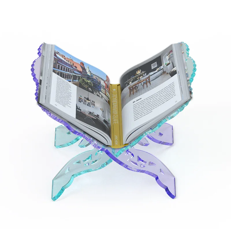Piano Music Holy Prayer Book Holder Stand Mold Silicone Carved Eid Quran Fold Reading Rack Silicon Mold For Resin