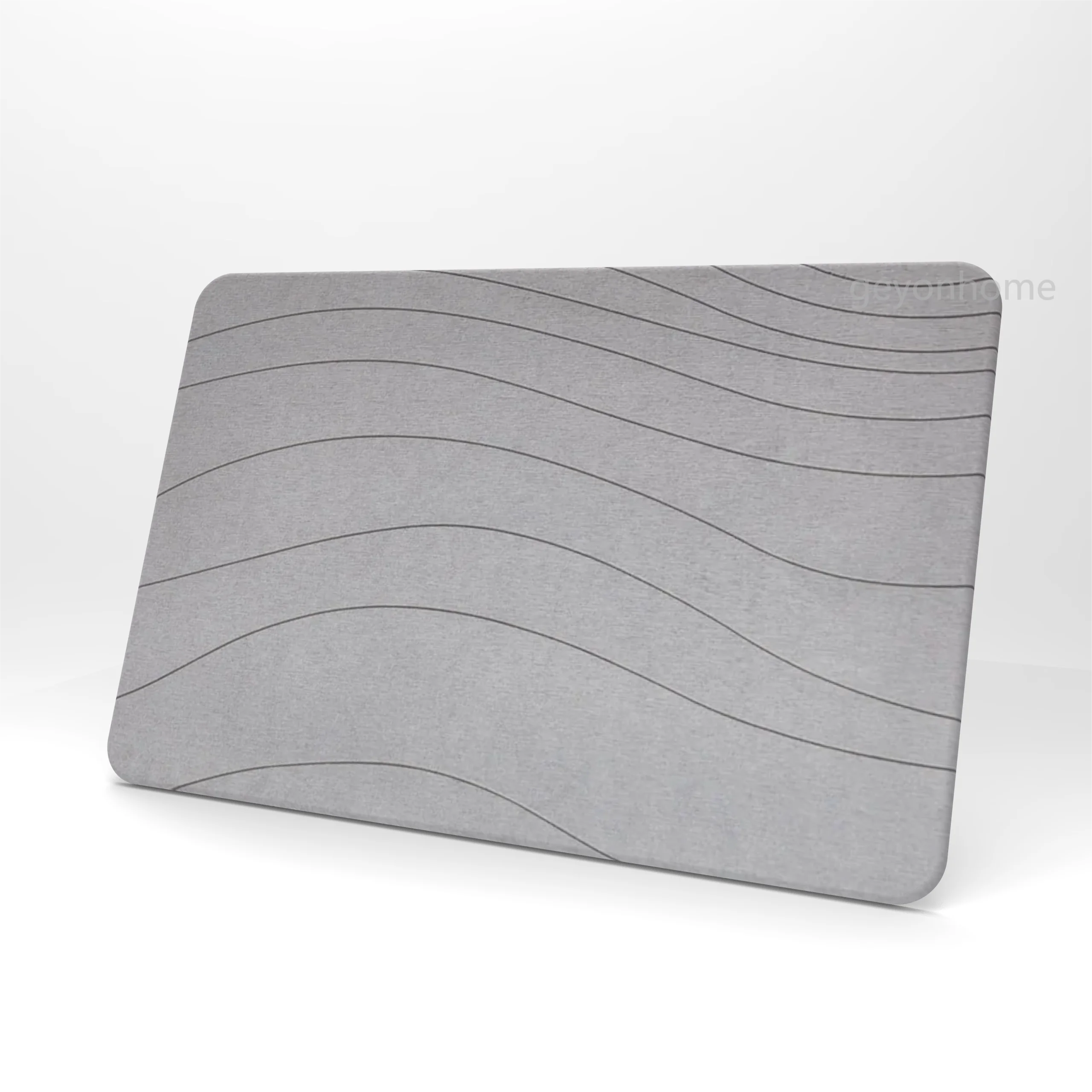Eco-Friendly Anti-Slip Fast Drying Bath Stone Mat Eco-Friendly Product with Engraved Diatom Earth