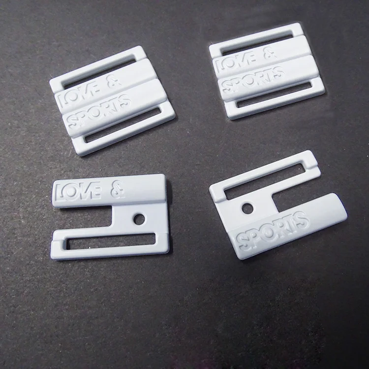 Underwear Accessories Design Logo Strap Adjustable Bikini  Connectors Swimwear Closure Clasp Custom Belt Buckle