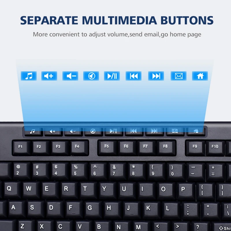 Shenzhen Black Teclado The Best Keyboard Qwerty Azerty Pc Usb Wired Key Board Keyboard For Computer