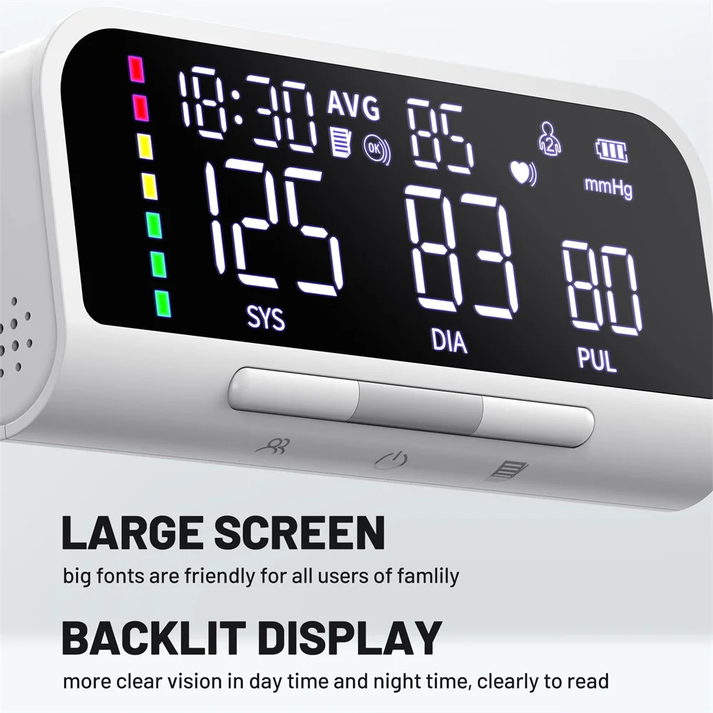 Rechargeable Upper Arm Bp Monitor Electronic Sphygmomanometer Automatic Digital Tensiometer Bluetooth Blood Pressure Monitor