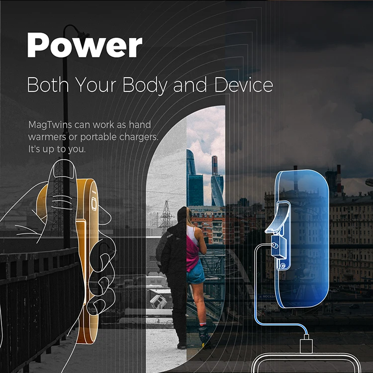 Ocoopa Rechargeable Portable usb Heater Hand Winter Camping