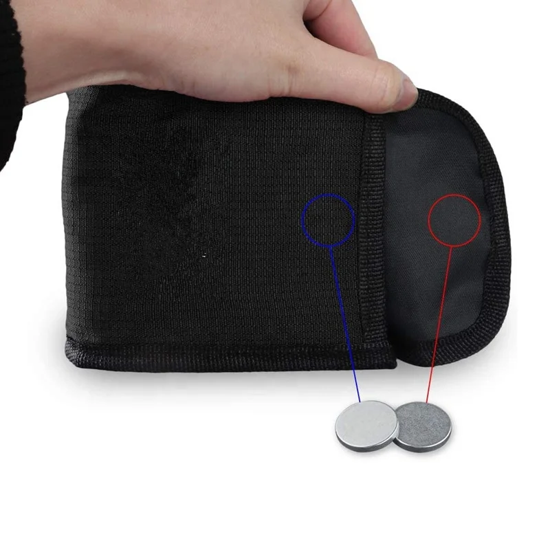 Golf Range Finder Bag Hard Case Rangefinder Nylon Pouch Waist Bag with Magnetic Closure Pocket, Essential Accessory for Golf