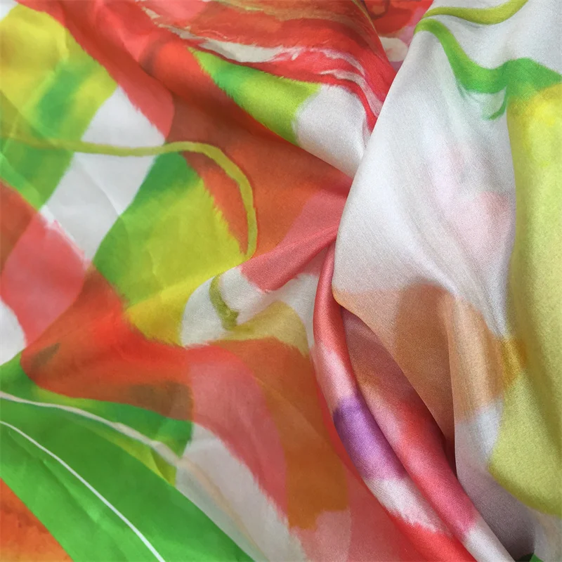 Hot Sale High Quality Pure 100% Silk Print Pongee Fabric From China Factory with Wholesale Price