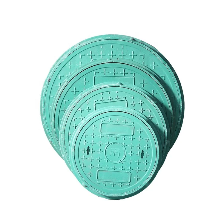 EN124 Composite Manhole Cover Reinforced SMC BMC Cover Round Plastic Manhole Cover