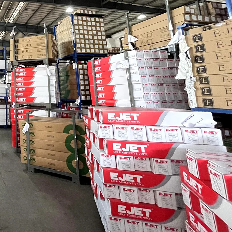 Глянцевый матовый винил клейкий для печати, белый винил ПВХ Самоклеящийся винил рулон для печати