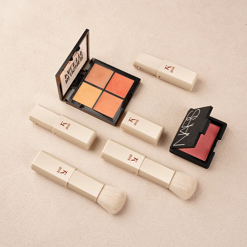 2022 New Style Makeup Brush Vegan High Quality Blush Setting Loose Powder Retractable Makeup Brush
