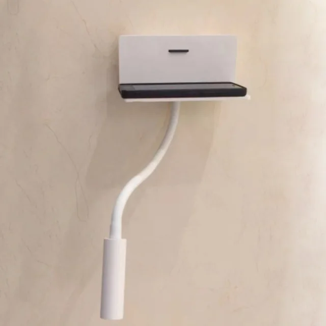  Креативный светодиодный прикроватный светильник для чтения с USB 3 Вт настенный гибкая лампа в виде змеи