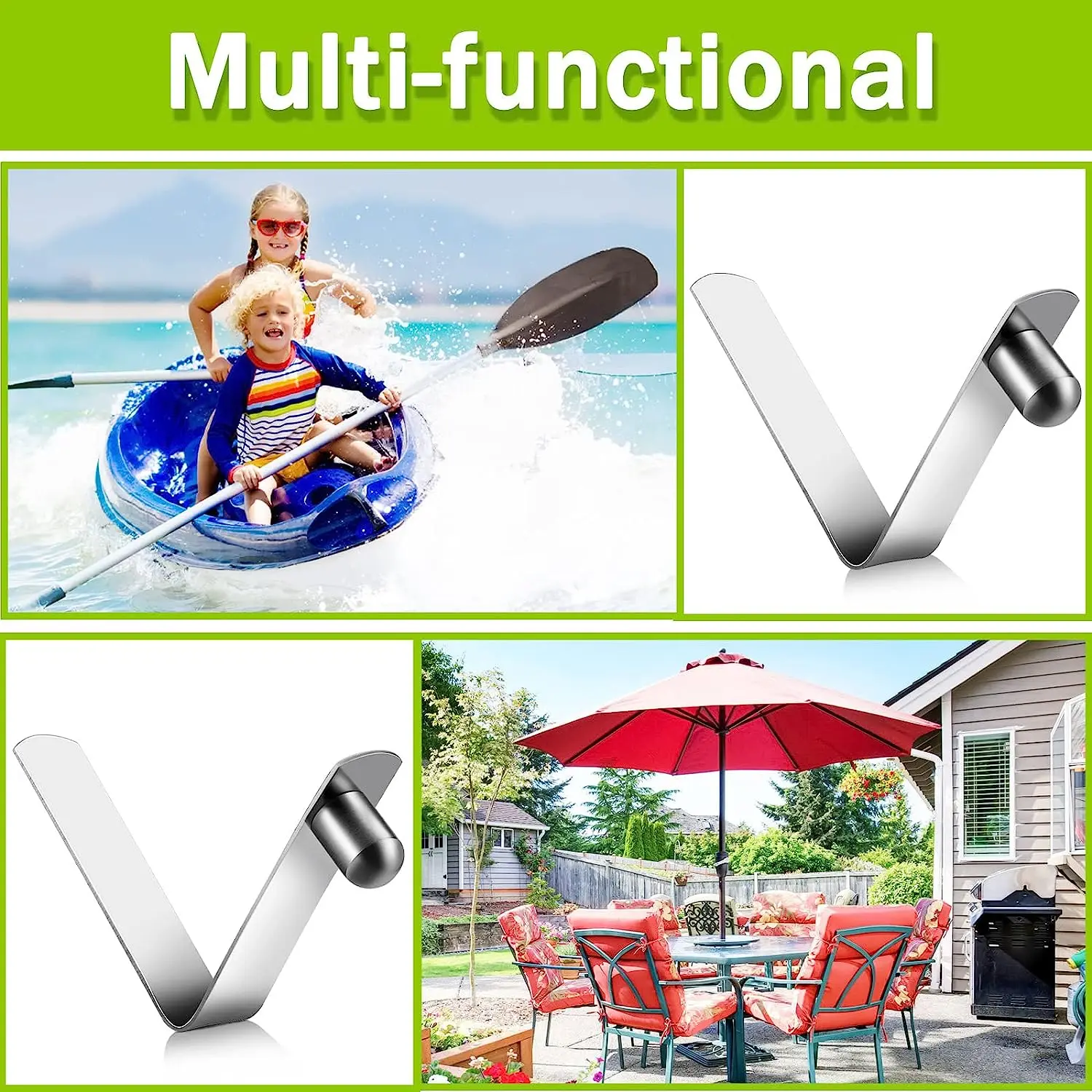 Прямая продажа с фабрики, пружинные зажимы с кнопкой из нержавеющей стали 304, блокирующая трубка с одним штифтом для кемпинга, тента, палатки