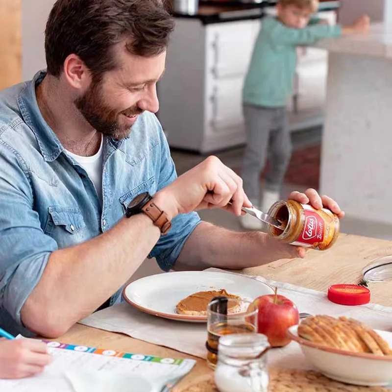 Various Flavors 400g  Lotuss Biscoff Spread Caramel Flavor Crunchy Spread for Breakfast Bread