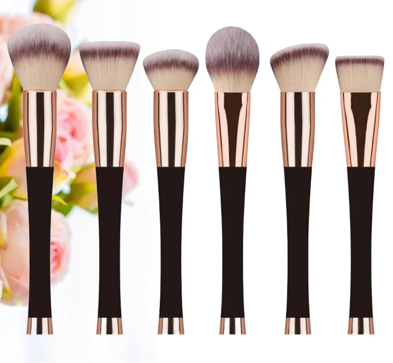 MSQ 6pcs facial makeup brush New Design Custom Logo Beauty Products Makeup Brushes