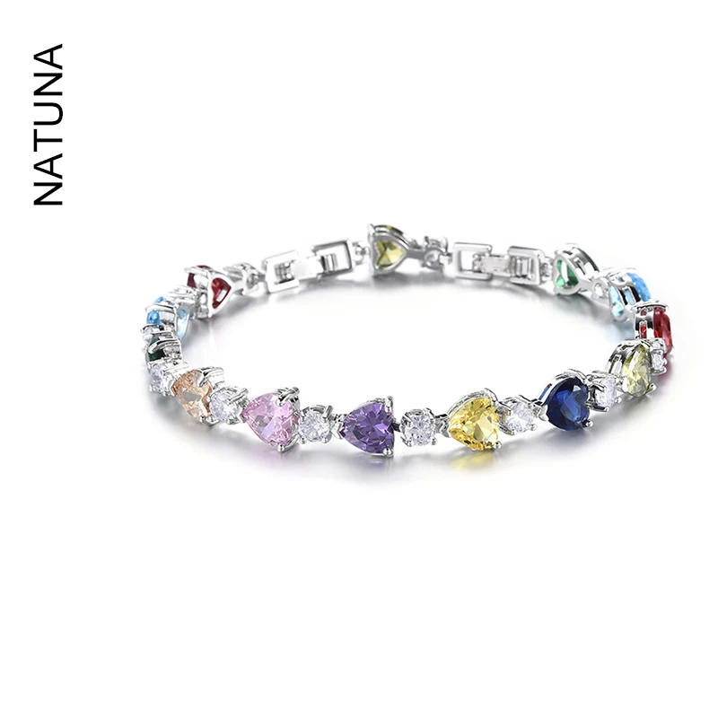 Natuna Trendy Jewelry Fine Jewelry Bracelets & Bangles Oxidation Cuff Bracelet Brass Clasp Zircon Bracelets For Women