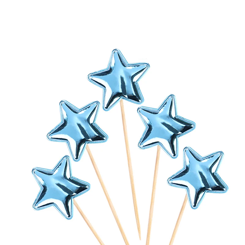 Hot sale Custom Gold and White Folded Paper Fan and Confetti Balloons Acrylic Happy Birthday Cupcake and Cake Toppers/