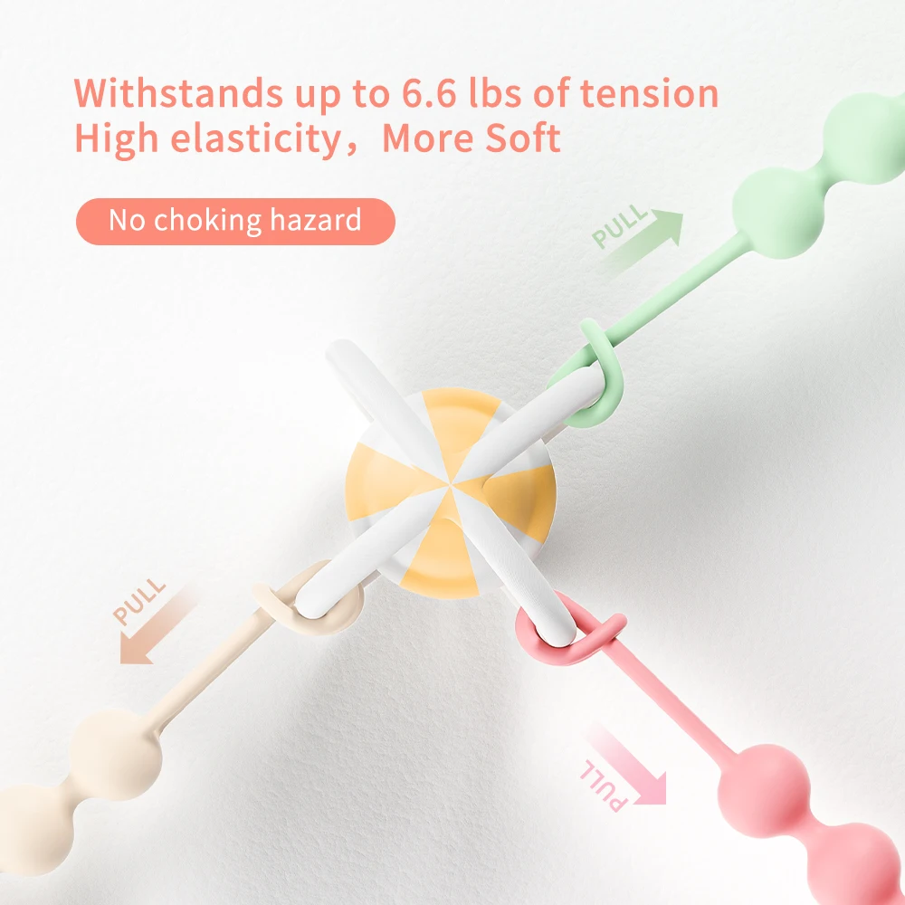 Pacifier clip holder silicone anti-drop chain baby teething toys easy  clean chewable silicone baby pacifier clip