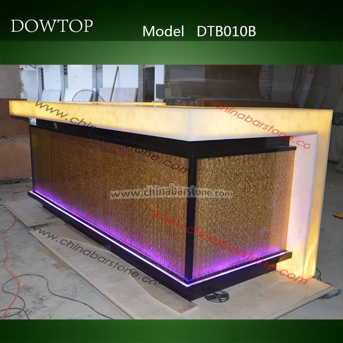 exclusive design translucent marble home bar counter for sale