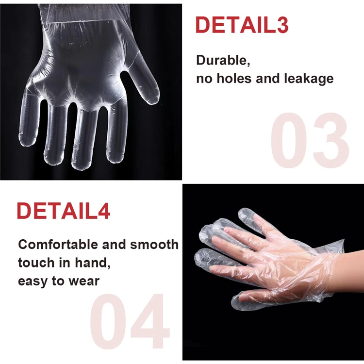 Ldpe Short Disposable Eco Friendly Bbq Use Plastic Sanitary Gloves
