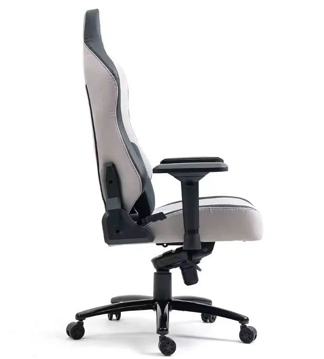 OEM Premium Grey Fabric Executive Racing Chair Modern Swivel Office Gaming Chair 4D Foldable Revolving Executive Leather Iron