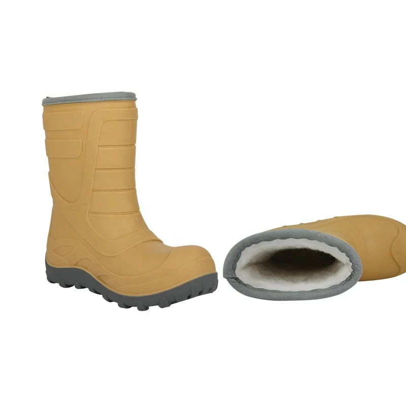 Детские зимние водонепроницаемые толстые шерстяные сапоги из термопластичной резины для девочек