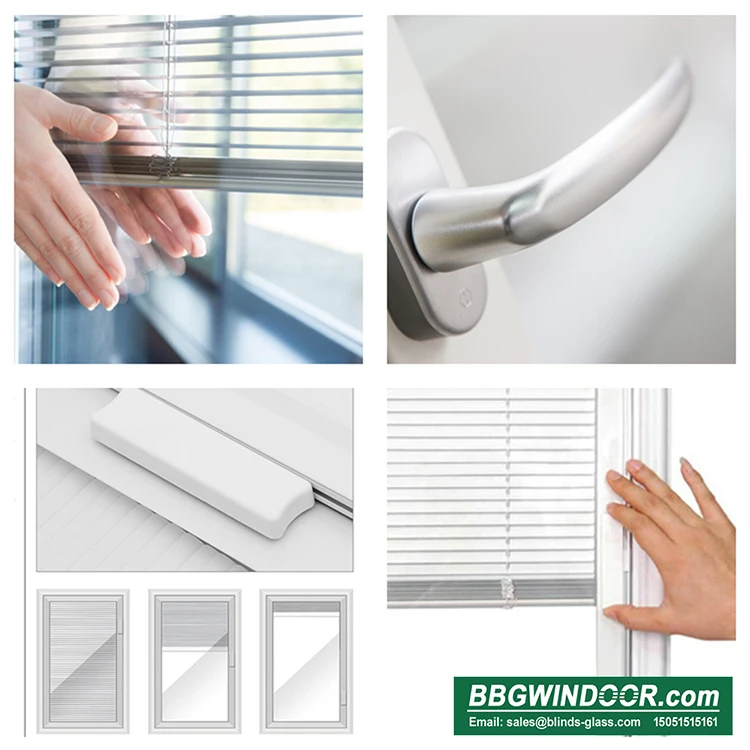 Встроенный ручной затвор Minetal затемняет оконную шторку между двойным стеклом