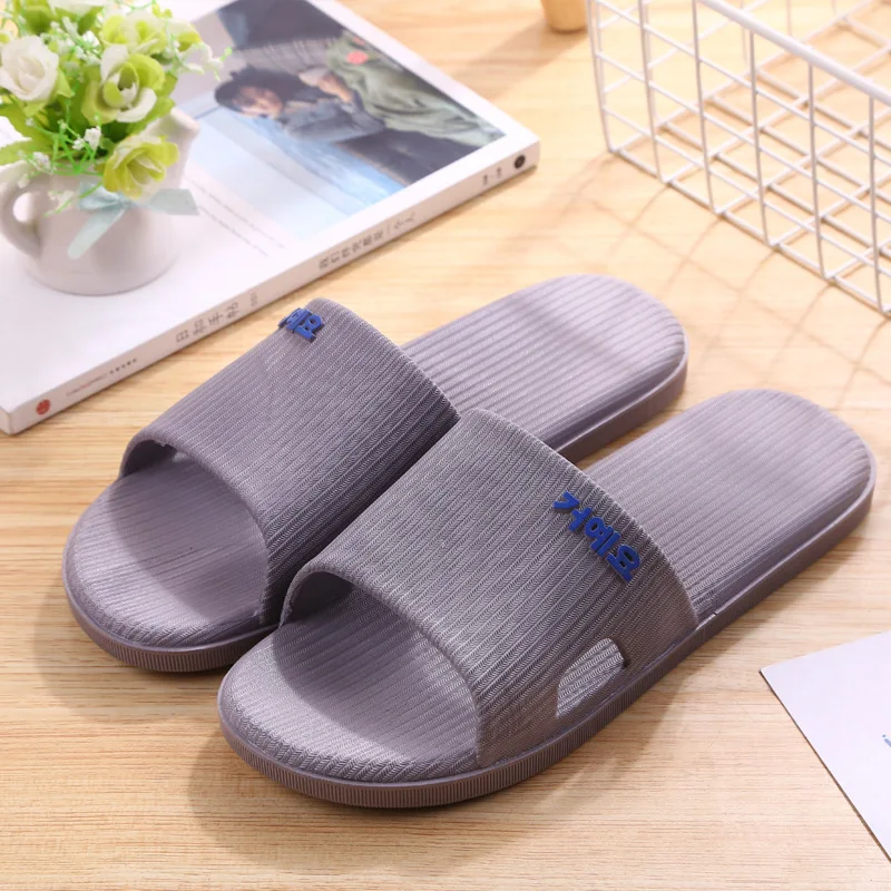 Big Size Wholesale Price Summer Household Slipper Bedroom Bathroom Slides Indoor EVA Soft Slipper Women Men