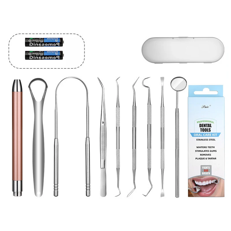 Professional Complete Oral Hygiene 8 Toolsdeep Cleaning Dental Calculus Removal Kit