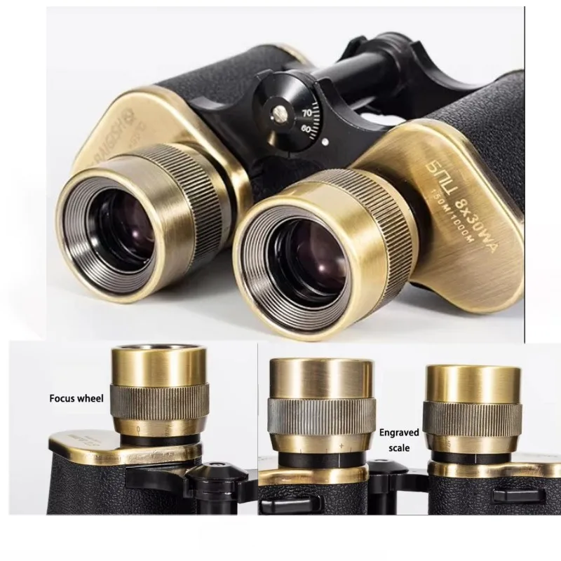 Outdoor 8x30 bak4 russian binoculars full metal telescope black with coordinates high resolution compass