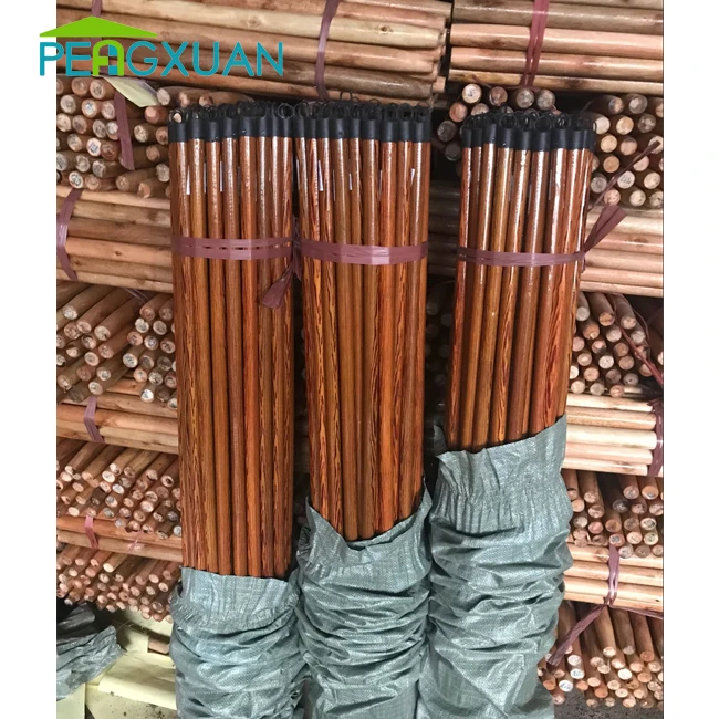 Factory Supply Wooden Mop Stick Factory Wholesale Best Price Wooden Broom Handles Pvc Coated Palm Broom Stick