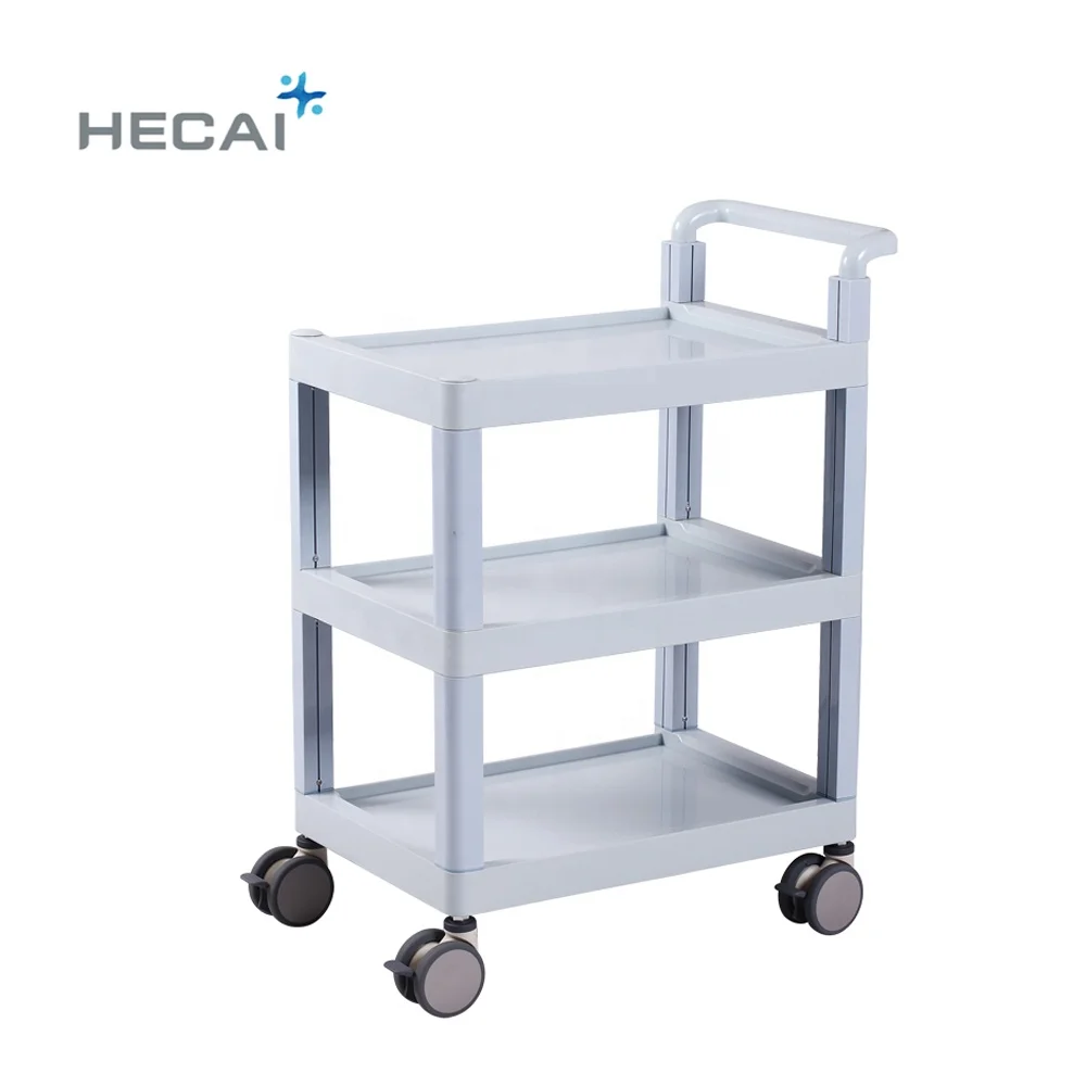 Abs hospital hand medical mobile carts trolleys for patient cart LS900-A1