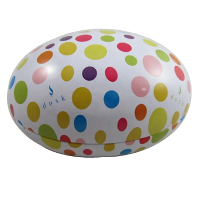 Подарочная жестяная коробка в форме пасхального яйца на заказ, жестяная банка для конфет, жестяная упаковка для шоколада